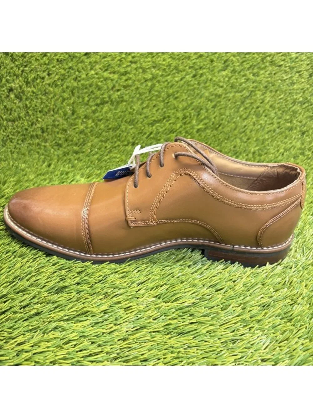 Nunn Bush Westwood Flex Mens Size 9 Brown Classic Cap Toe Oxford Dress Shoes